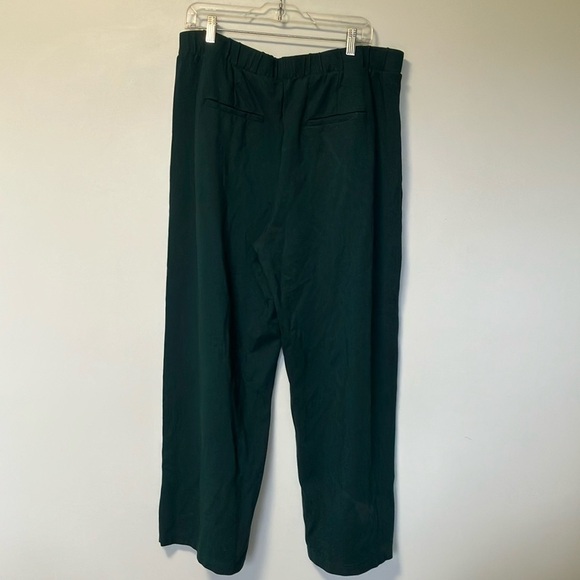 Universal Standard Green Track Pants with White and Black Stripes - Picture 4 of 6
